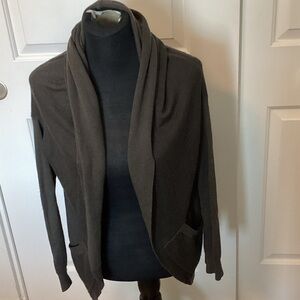 Cozy Brown Hooded Cardigan
